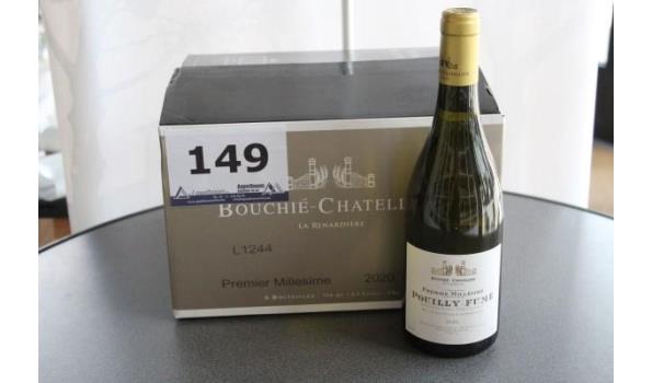 6 flessen à 75cl witte wijn Bouchie-Chatellier, Pouily Fume, 2020